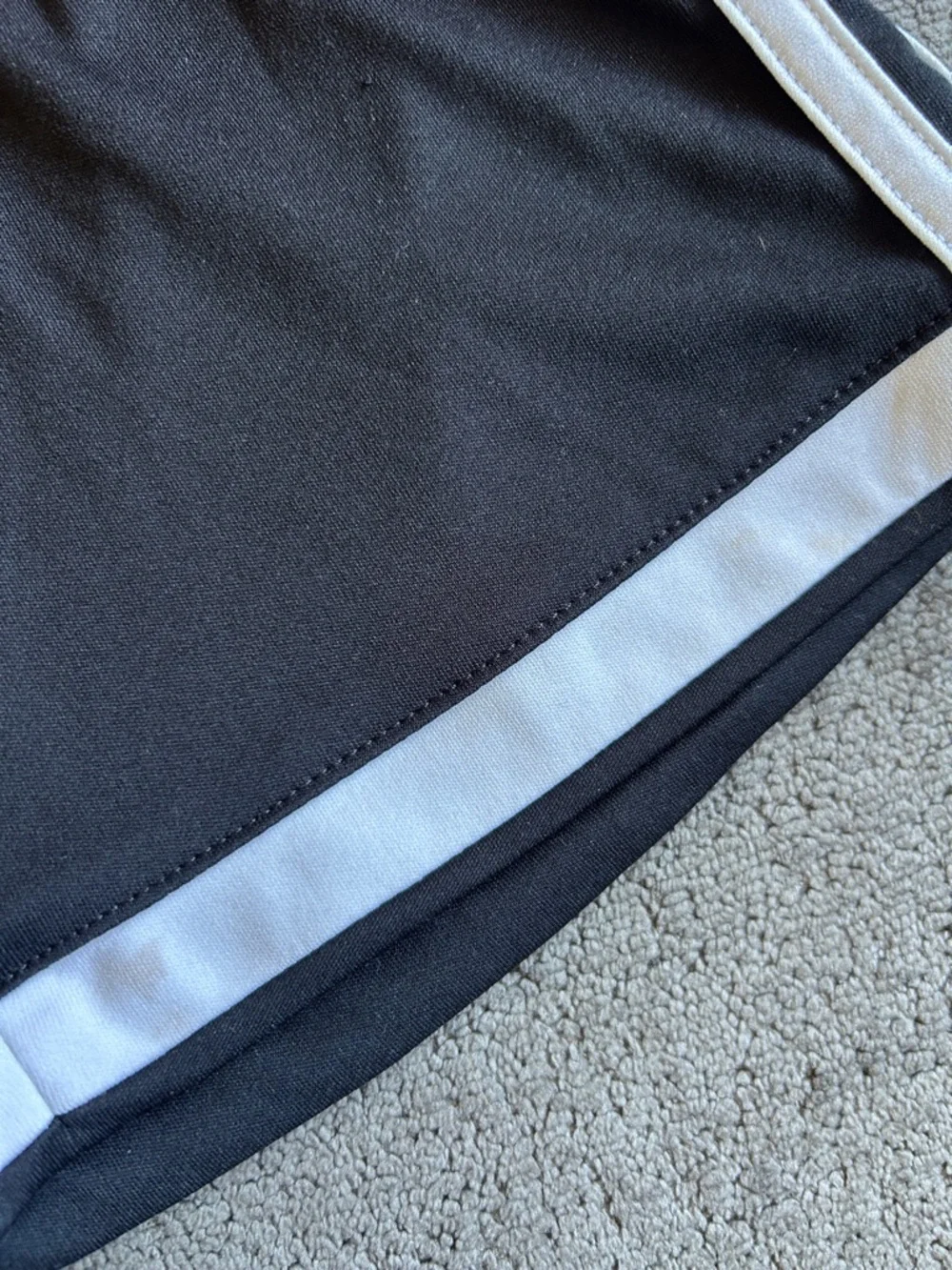adidas Black and White Kids Athletic Shorts